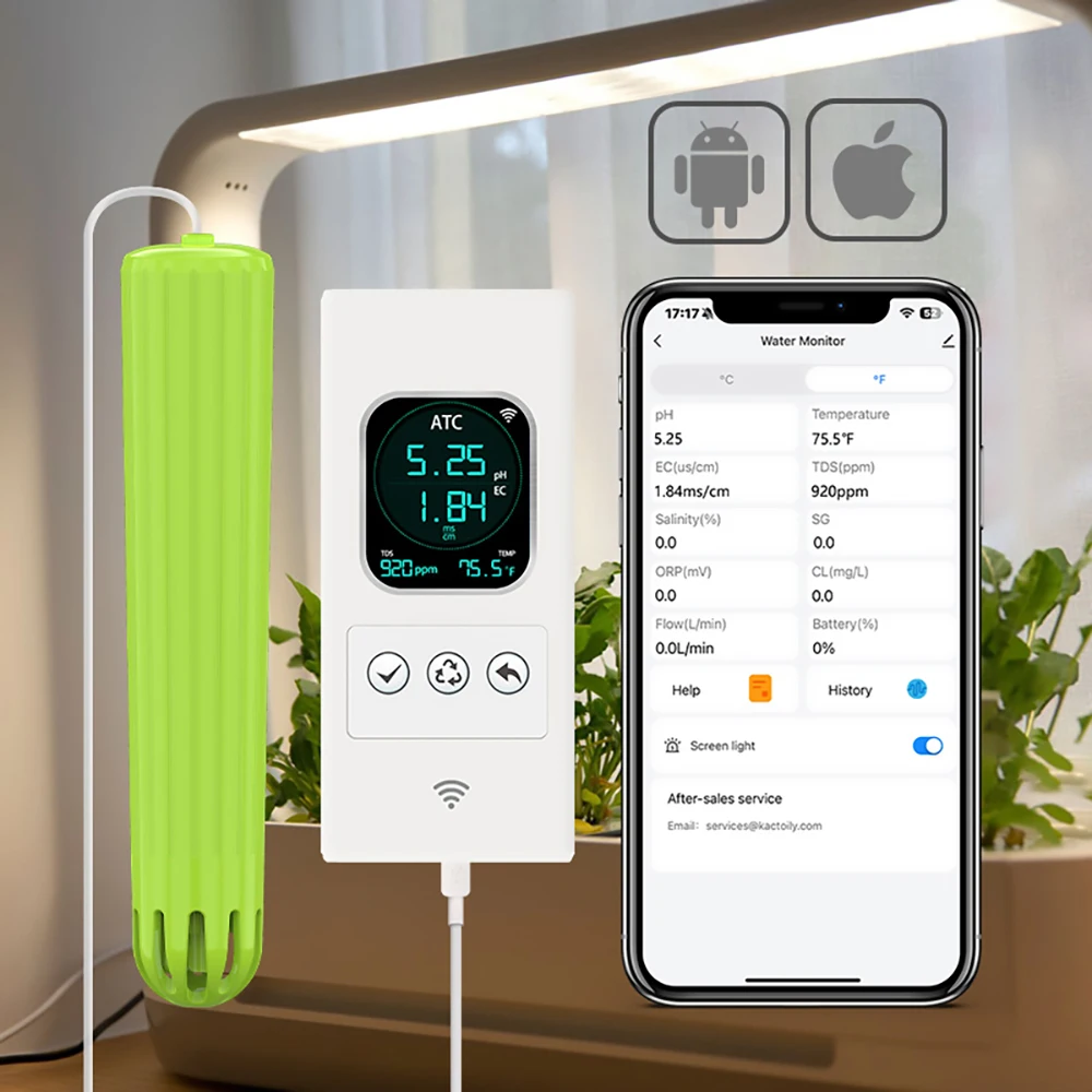 Urban Farming Garden - Kactoily 4-in-1 WiFi Sensor Urban Farming