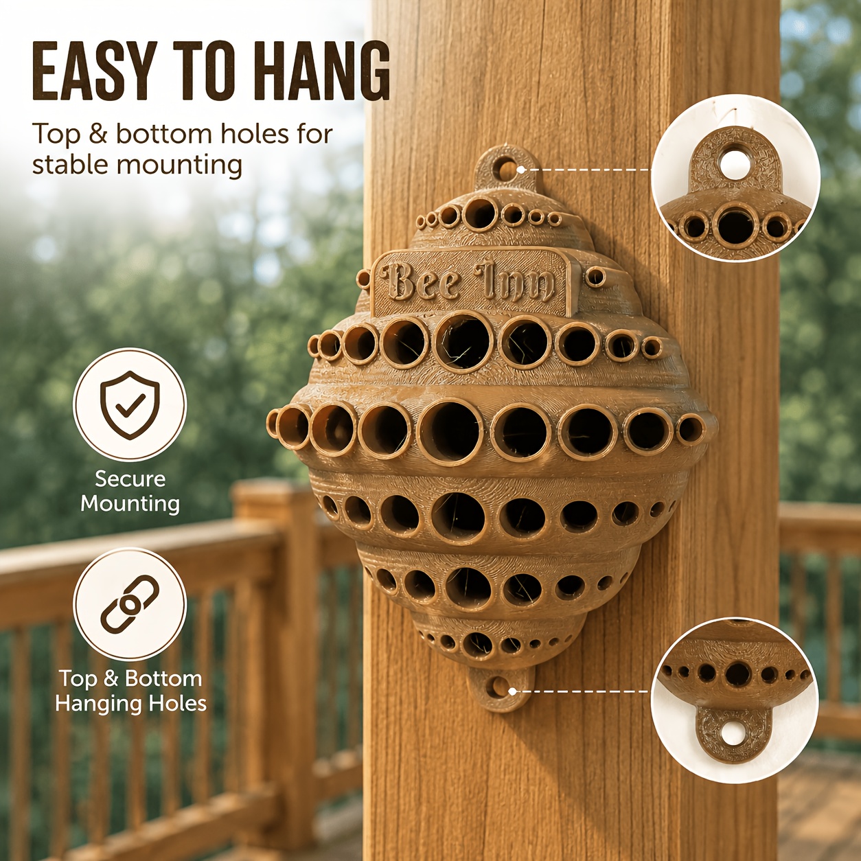 3D Printed Wall-Mounted Bee &  - Urban Farming Garden 评论和价格