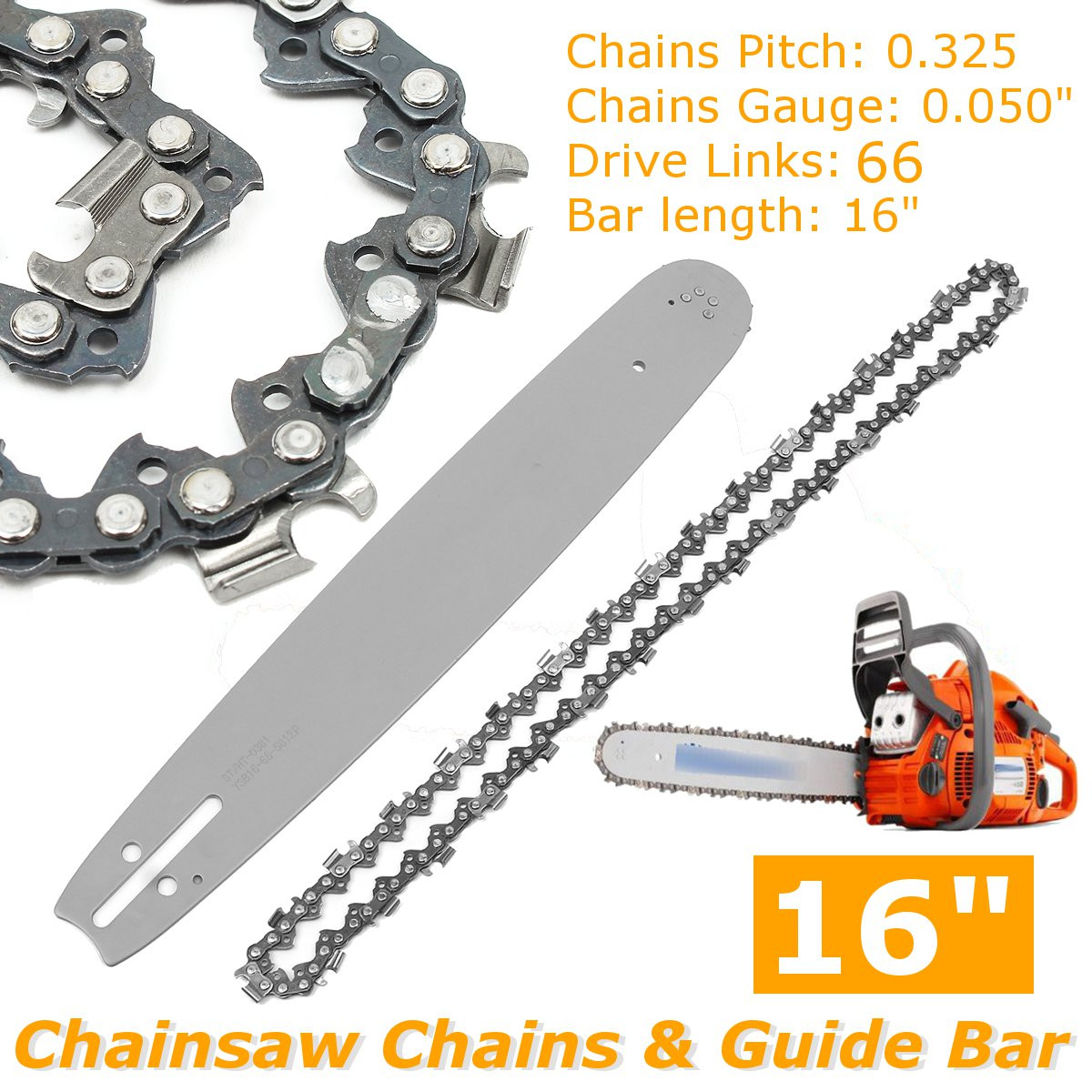 Chain Guide Bar and Chainsaw,  - Husqvarna Chainsaw 450 评论和价格