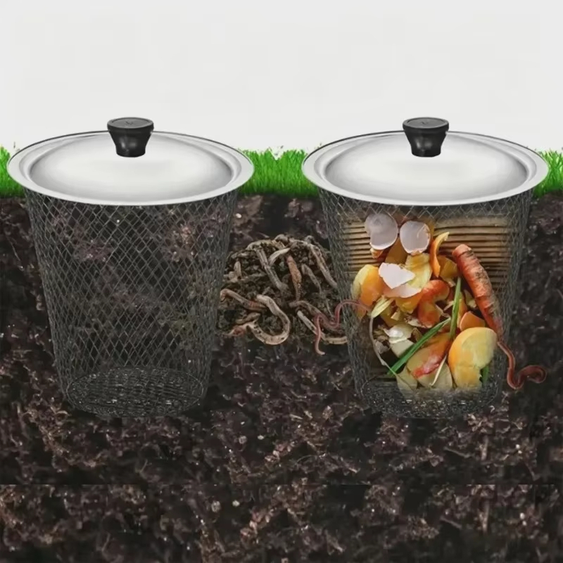 1/2pcs Worm Composter with Lid - Urban Farming Garden 评论和价格