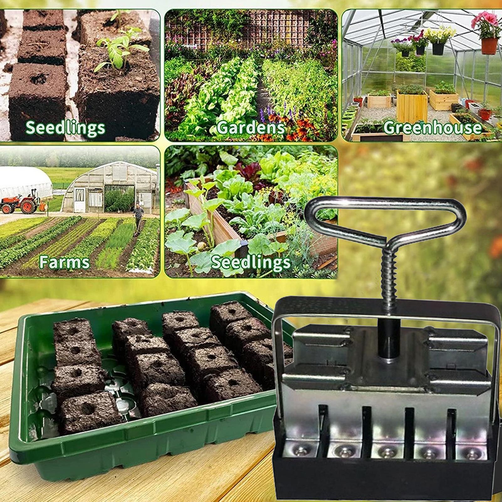 Soil Blocker Comfortable Handl - Urban Farming Garden 评论和价格